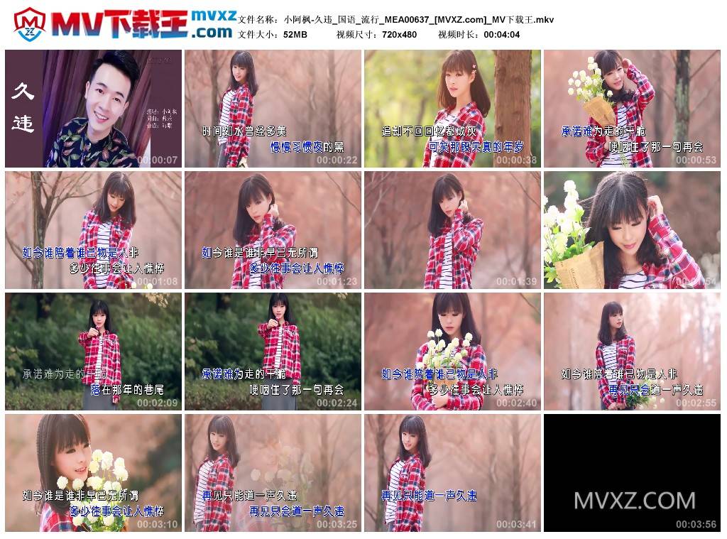 小阿枫-久违_国语_流行_MEA00637